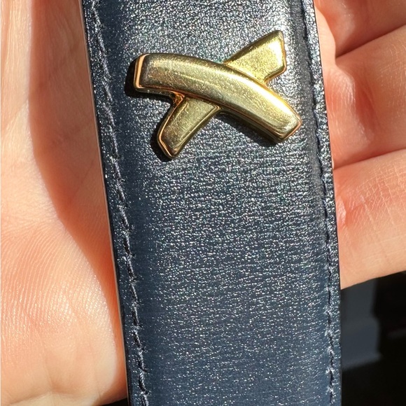 Paloma Picasso Women’s Navy / Black Leather Belt - SIZE M (75) - Picture 13 of 14